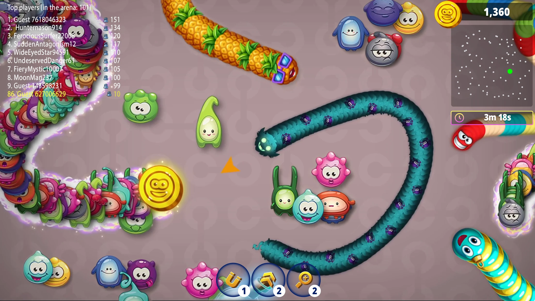 Worms Zone .io - Hungry Snake screenshot