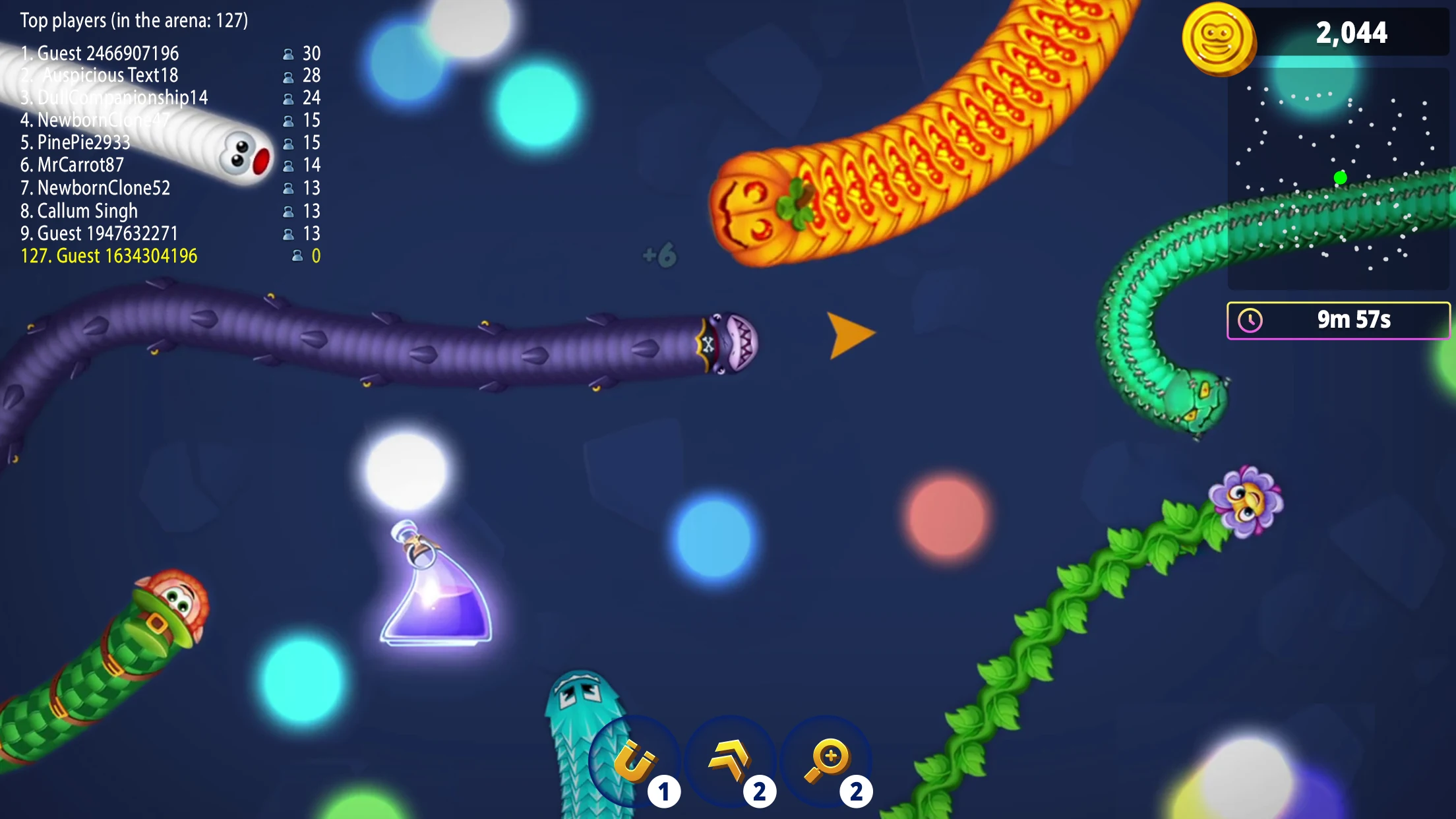 Worms Zone .io - Hungry Snake screenshot